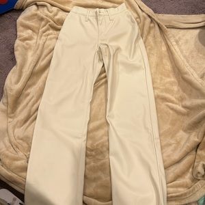 Hollister Ultra High rise vegan leather dad pants
